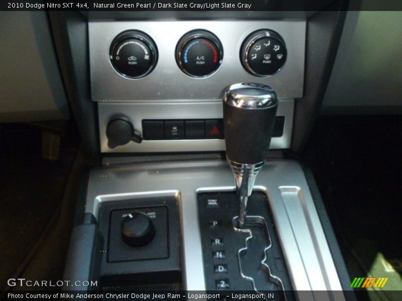 Natural Green Pearl / Dark Slate Gray/Light Slate Gray 2010 Dodge Nitro SXT 4x4