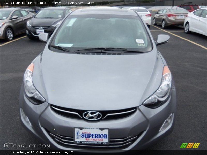 Shimmering Air Silver / Gray 2013 Hyundai Elantra Limited