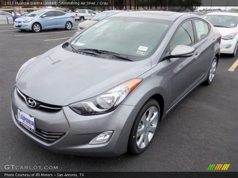 Shimmering Air Silver / Gray 2013 Hyundai Elantra Limited