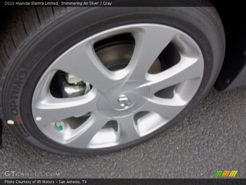 Shimmering Air Silver / Gray 2013 Hyundai Elantra Limited