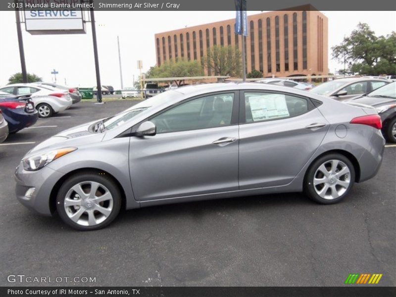 Shimmering Air Silver / Gray 2013 Hyundai Elantra Limited