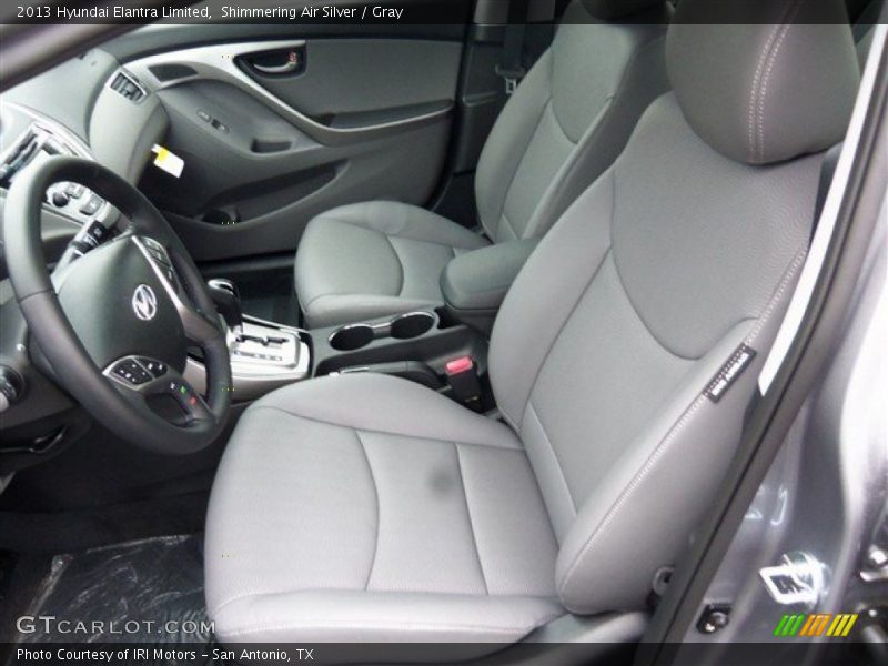 Shimmering Air Silver / Gray 2013 Hyundai Elantra Limited