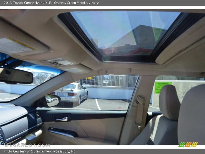 Cypress Green Metallic / Ivory 2013 Toyota Camry Hybrid XLE