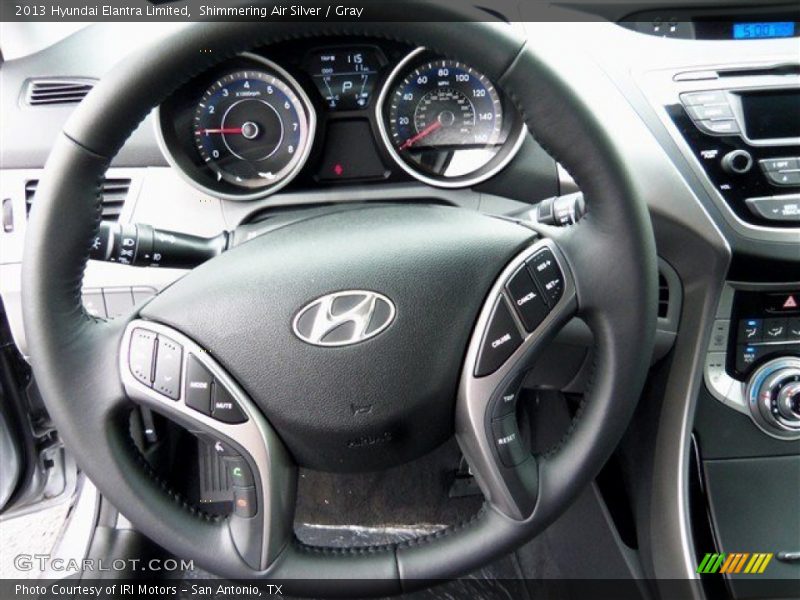 Shimmering Air Silver / Gray 2013 Hyundai Elantra Limited
