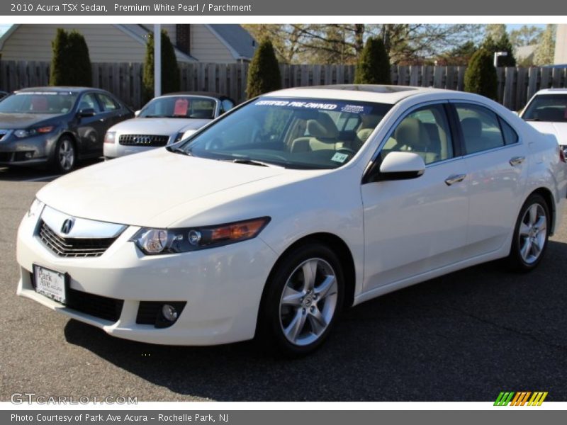 Premium White Pearl / Parchment 2010 Acura TSX Sedan