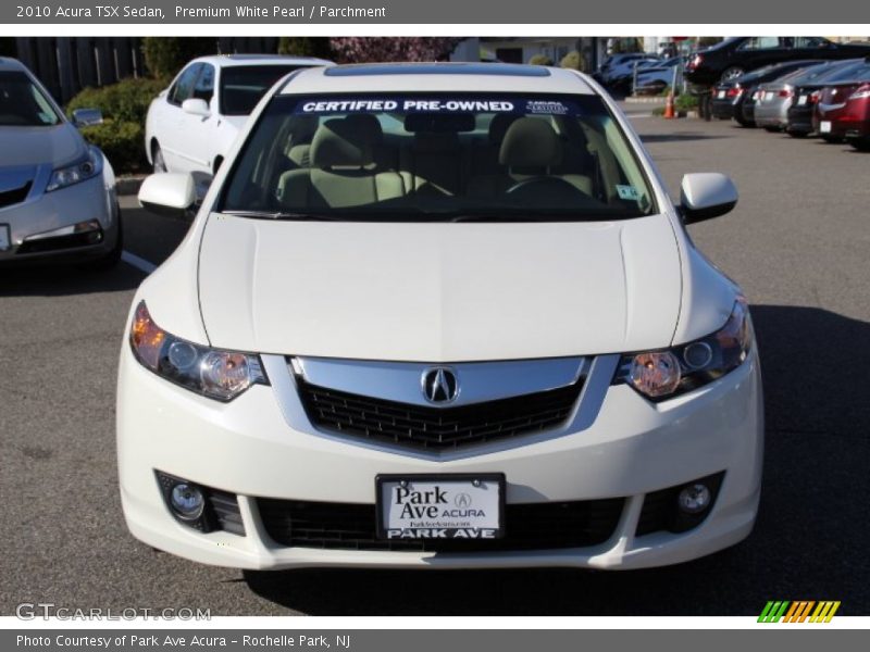 Premium White Pearl / Parchment 2010 Acura TSX Sedan