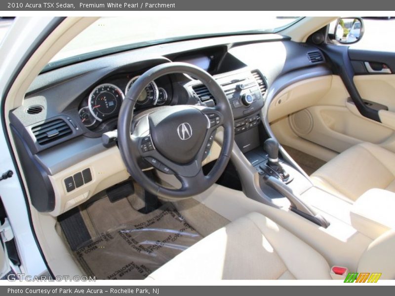 Premium White Pearl / Parchment 2010 Acura TSX Sedan