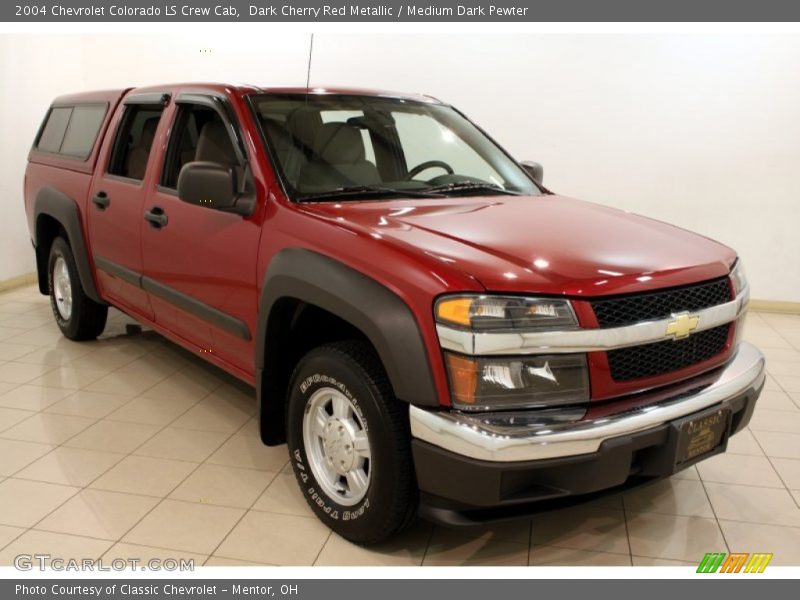 Dark Cherry Red Metallic / Medium Dark Pewter 2004 Chevrolet Colorado LS Crew Cab