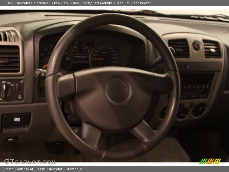 Dark Cherry Red Metallic / Medium Dark Pewter 2004 Chevrolet Colorado LS Crew Cab