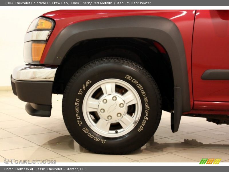 Dark Cherry Red Metallic / Medium Dark Pewter 2004 Chevrolet Colorado LS Crew Cab