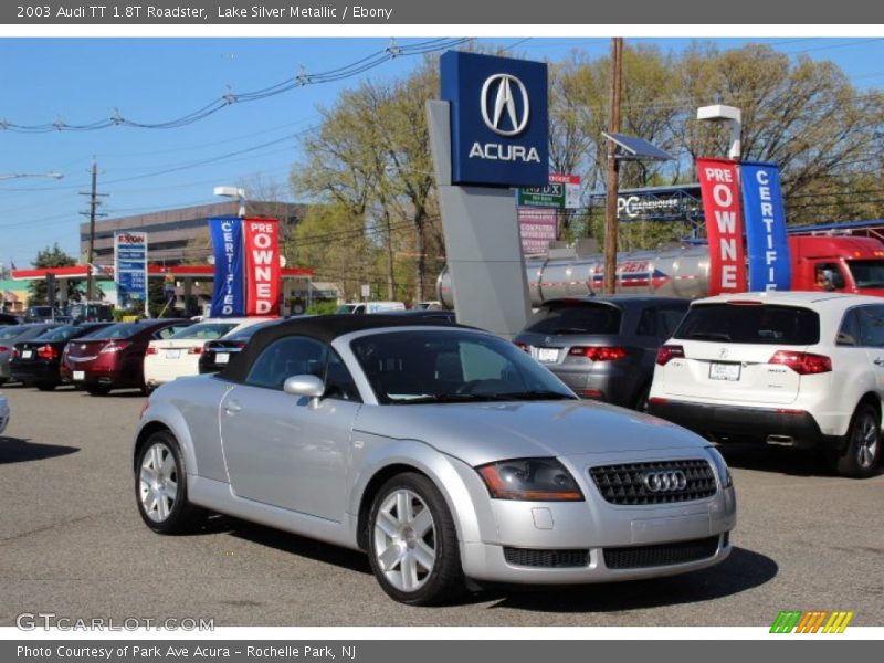 Lake Silver Metallic / Ebony 2003 Audi TT 1.8T Roadster