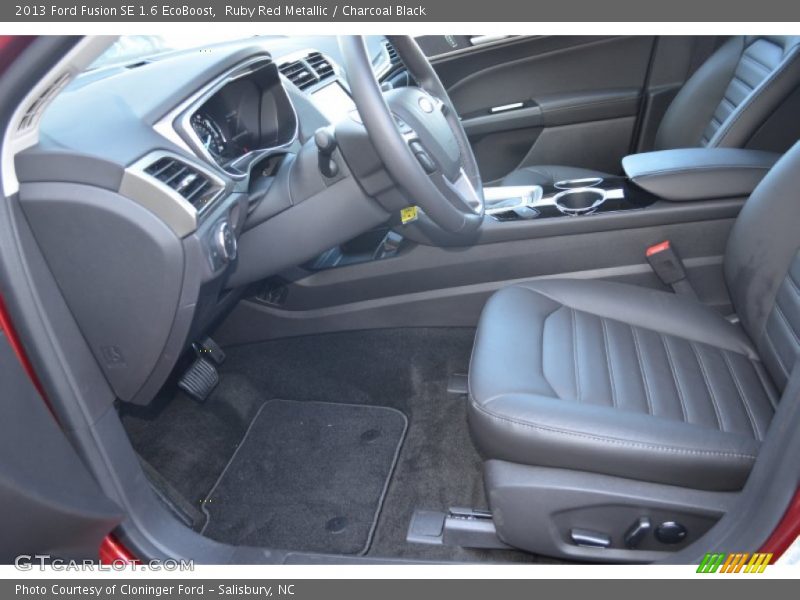 Ruby Red Metallic / Charcoal Black 2013 Ford Fusion SE 1.6 EcoBoost