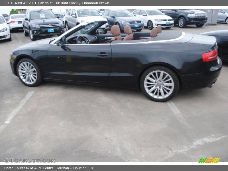 Brilliant Black / Cinnamon Brown 2010 Audi A5 2.0T Cabriolet