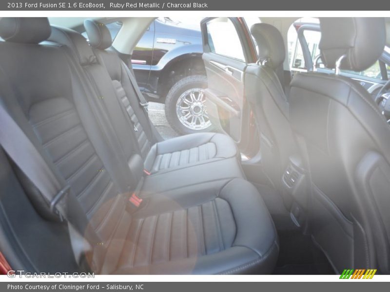 Ruby Red Metallic / Charcoal Black 2013 Ford Fusion SE 1.6 EcoBoost
