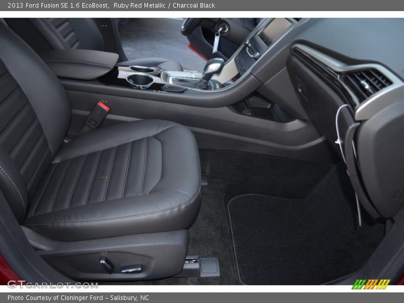 Ruby Red Metallic / Charcoal Black 2013 Ford Fusion SE 1.6 EcoBoost