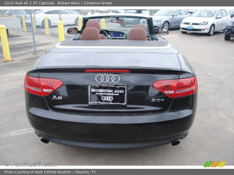 Brilliant Black / Cinnamon Brown 2010 Audi A5 2.0T Cabriolet