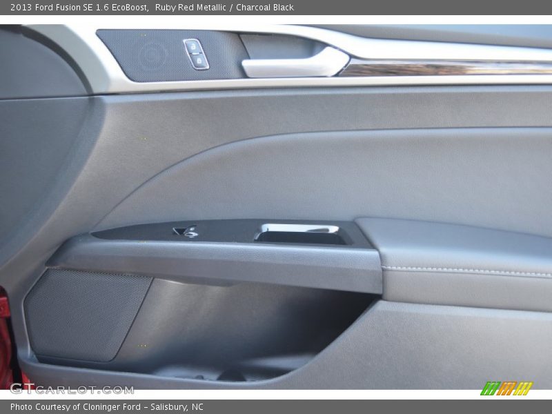 Ruby Red Metallic / Charcoal Black 2013 Ford Fusion SE 1.6 EcoBoost