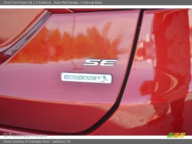 Ruby Red Metallic / Charcoal Black 2013 Ford Fusion SE 1.6 EcoBoost