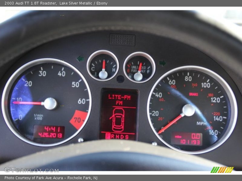 Lake Silver Metallic / Ebony 2003 Audi TT 1.8T Roadster