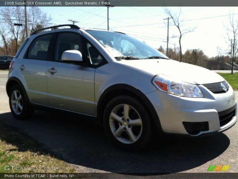 Quicksilver Metallic / Black 2008 Suzuki SX4 Crossover AWD