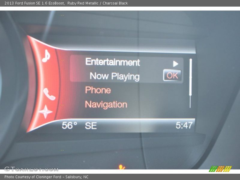 Ruby Red Metallic / Charcoal Black 2013 Ford Fusion SE 1.6 EcoBoost