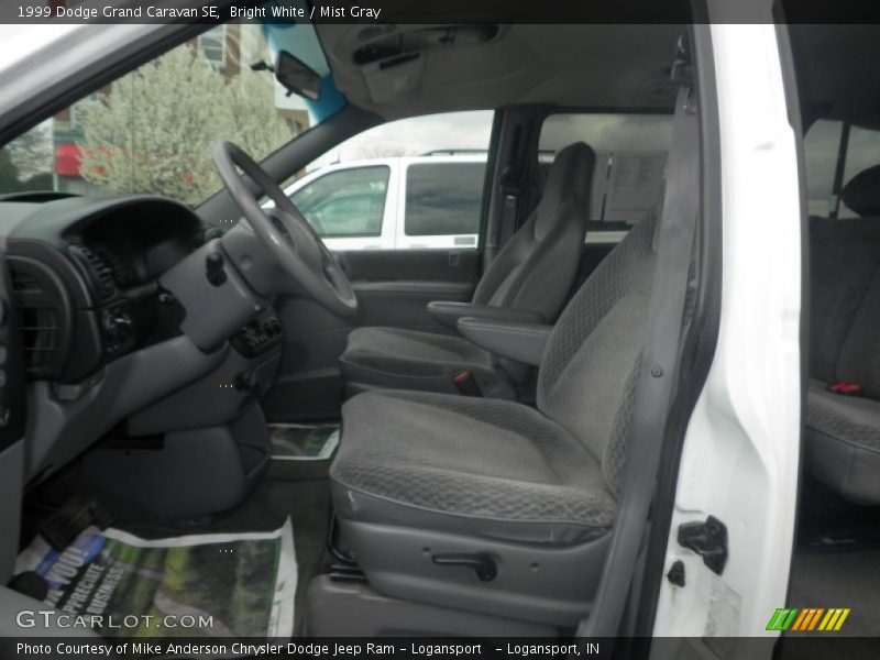 Bright White / Mist Gray 1999 Dodge Grand Caravan SE
