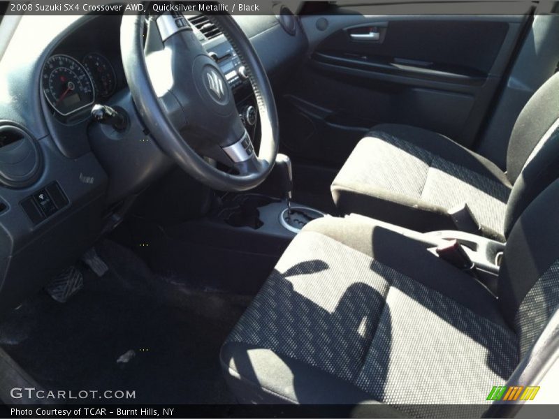 Quicksilver Metallic / Black 2008 Suzuki SX4 Crossover AWD