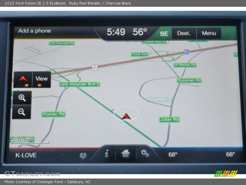 Navigation of 2013 Fusion SE 1.6 EcoBoost
