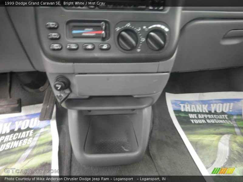 Bright White / Mist Gray 1999 Dodge Grand Caravan SE