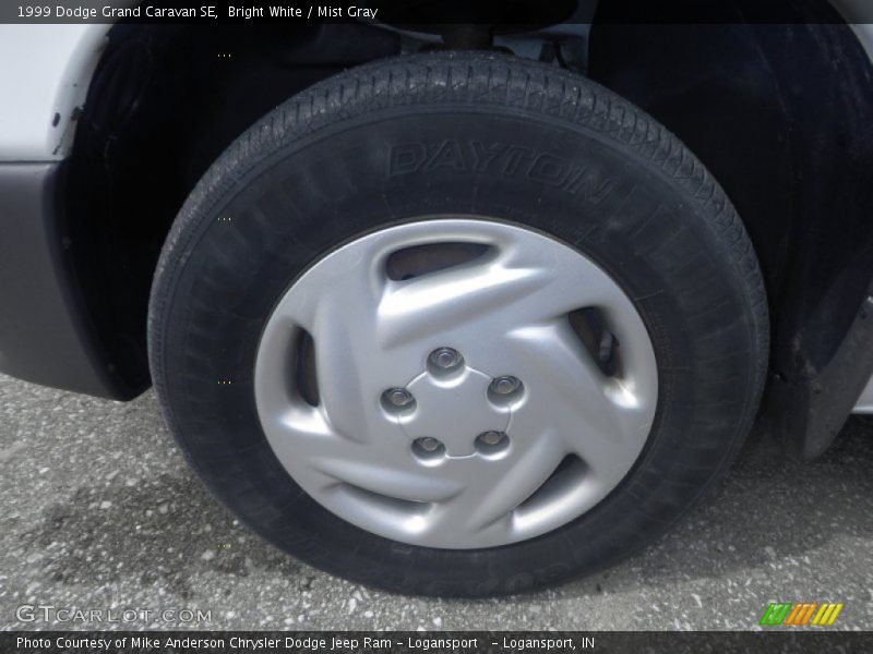 Bright White / Mist Gray 1999 Dodge Grand Caravan SE