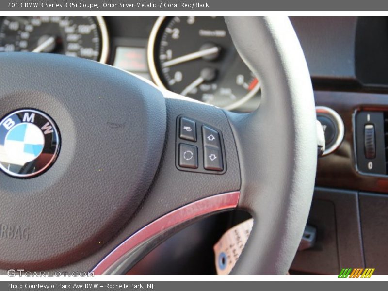 Orion Silver Metallic / Coral Red/Black 2013 BMW 3 Series 335i Coupe