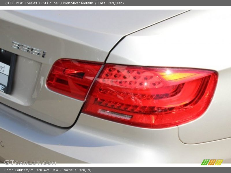 Orion Silver Metallic / Coral Red/Black 2013 BMW 3 Series 335i Coupe