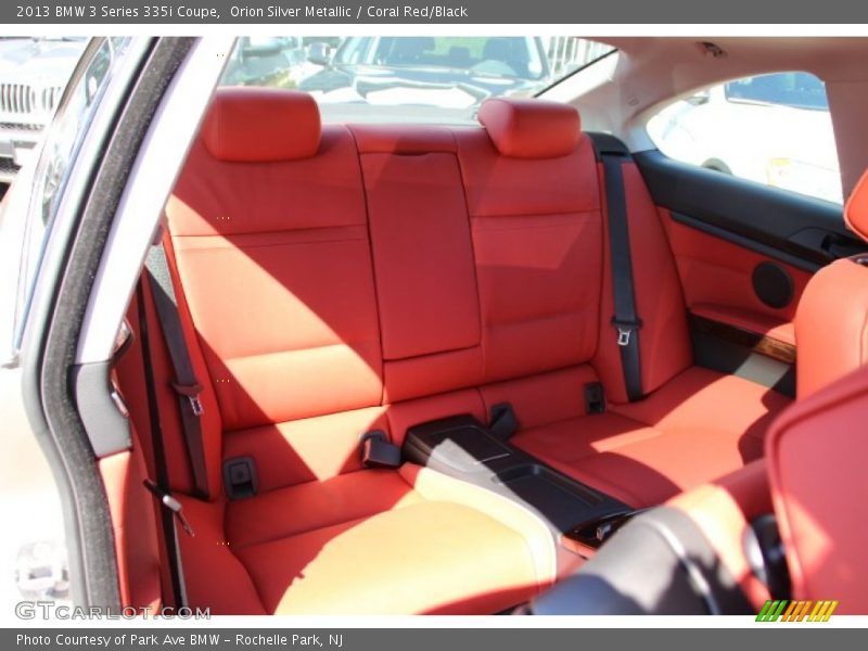 Orion Silver Metallic / Coral Red/Black 2013 BMW 3 Series 335i Coupe