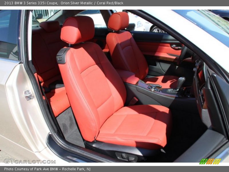 Orion Silver Metallic / Coral Red/Black 2013 BMW 3 Series 335i Coupe