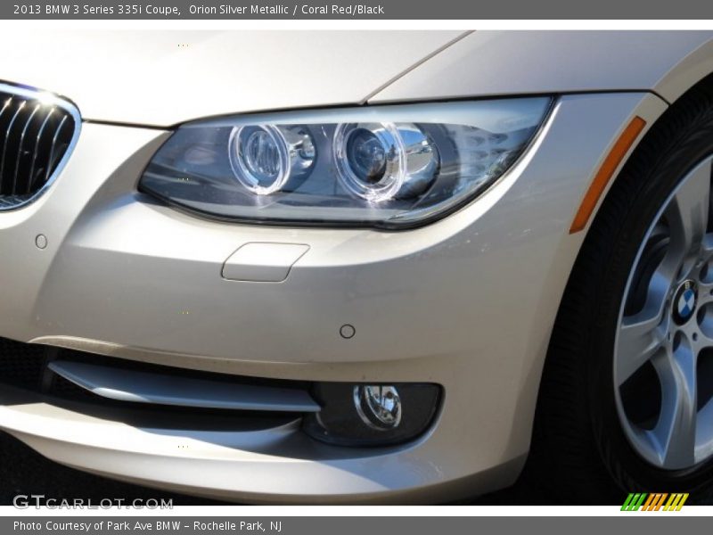 Orion Silver Metallic / Coral Red/Black 2013 BMW 3 Series 335i Coupe