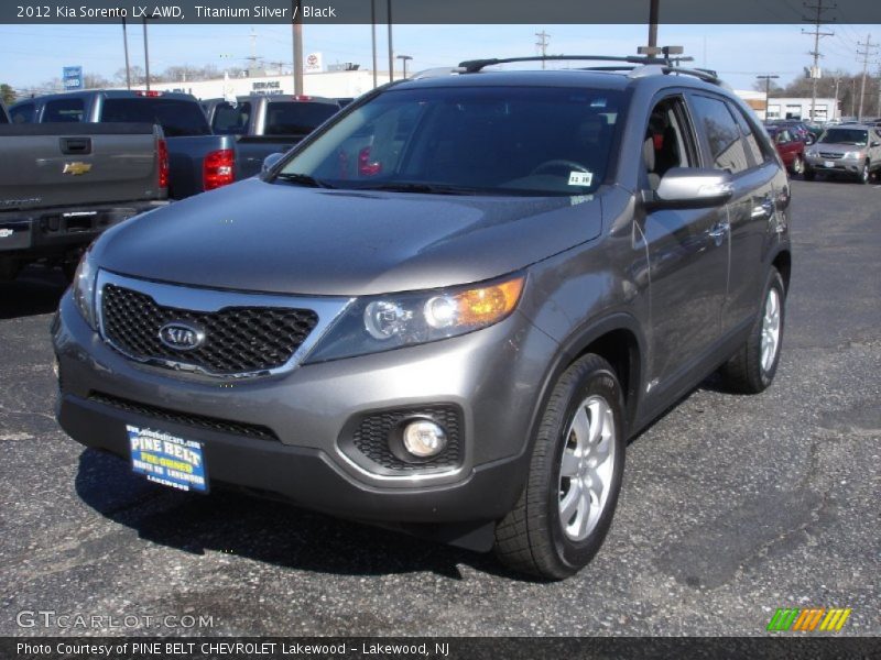 Titanium Silver / Black 2012 Kia Sorento LX AWD