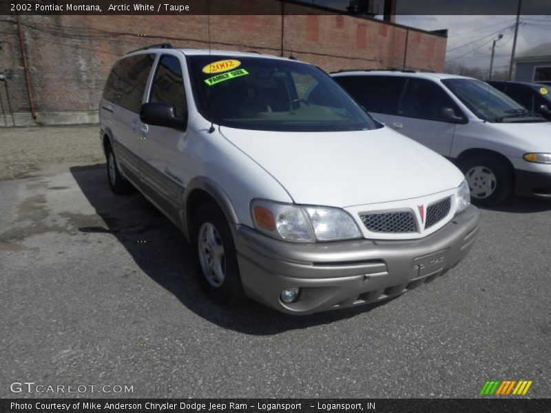 Arctic White / Taupe 2002 Pontiac Montana