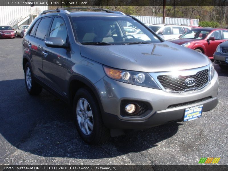 Titanium Silver / Black 2012 Kia Sorento LX AWD