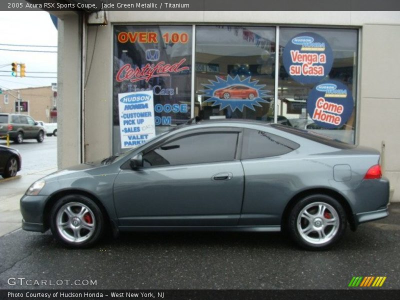 Jade Green Metallic / Titanium 2005 Acura RSX Sports Coupe