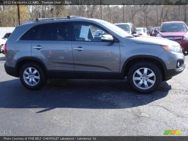 Titanium Silver / Black 2012 Kia Sorento LX AWD