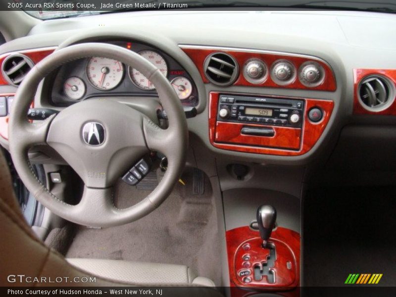 Jade Green Metallic / Titanium 2005 Acura RSX Sports Coupe