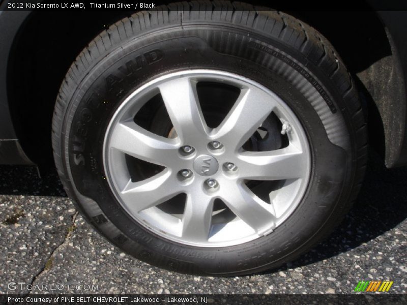 Titanium Silver / Black 2012 Kia Sorento LX AWD
