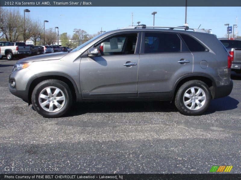 Titanium Silver / Black 2012 Kia Sorento LX AWD