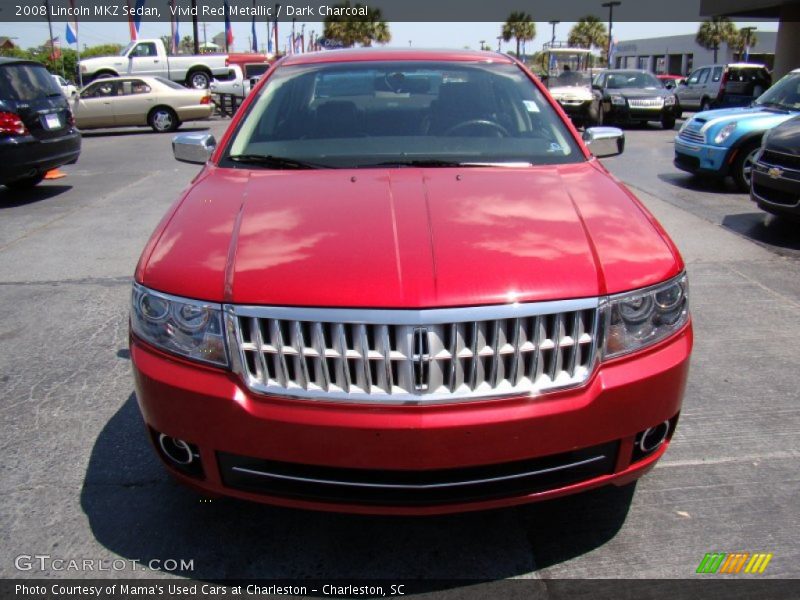 Vivid Red Metallic / Dark Charcoal 2008 Lincoln MKZ Sedan