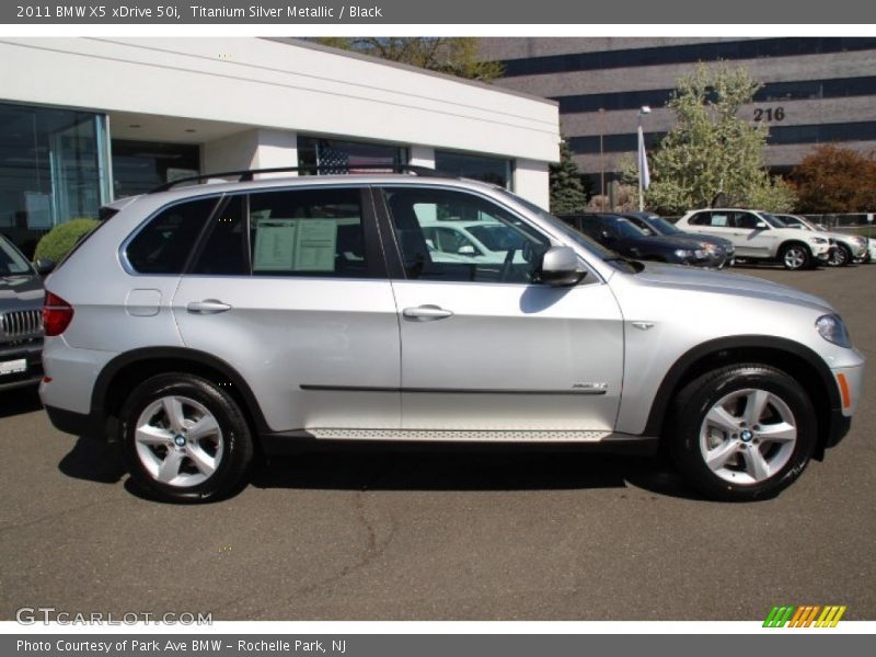 Titanium Silver Metallic / Black 2011 BMW X5 xDrive 50i