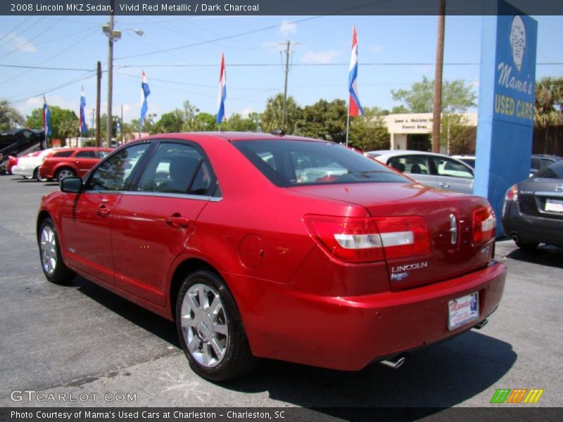 Vivid Red Metallic / Dark Charcoal 2008 Lincoln MKZ Sedan