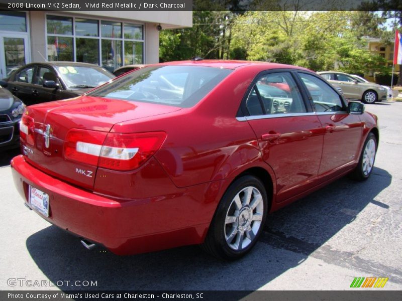 Vivid Red Metallic / Dark Charcoal 2008 Lincoln MKZ Sedan