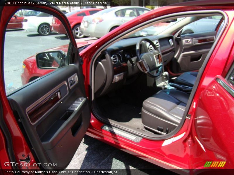 Vivid Red Metallic / Dark Charcoal 2008 Lincoln MKZ Sedan