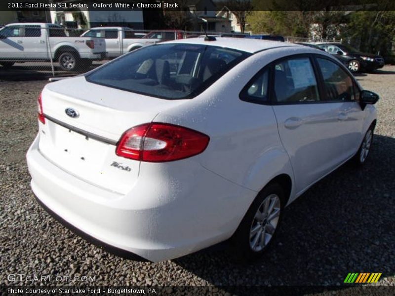 Oxford White / Charcoal Black 2012 Ford Fiesta SEL Sedan