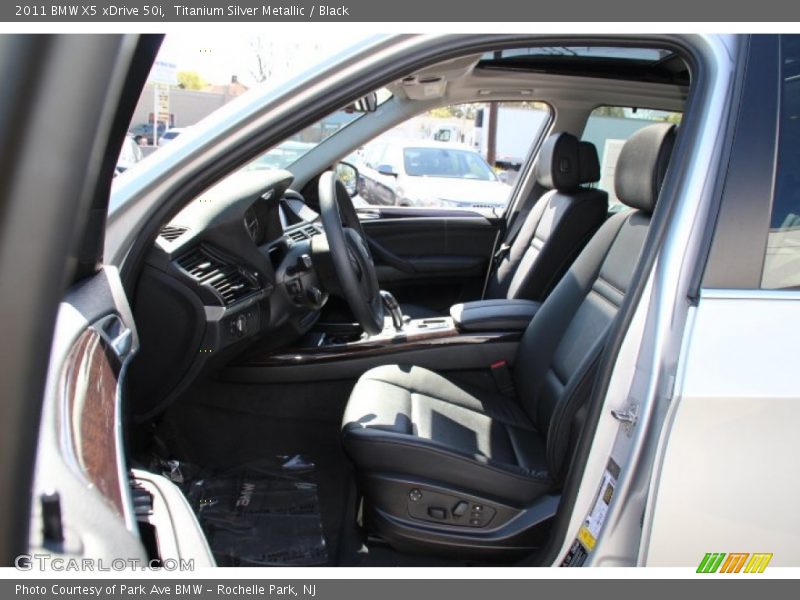 Titanium Silver Metallic / Black 2011 BMW X5 xDrive 50i
